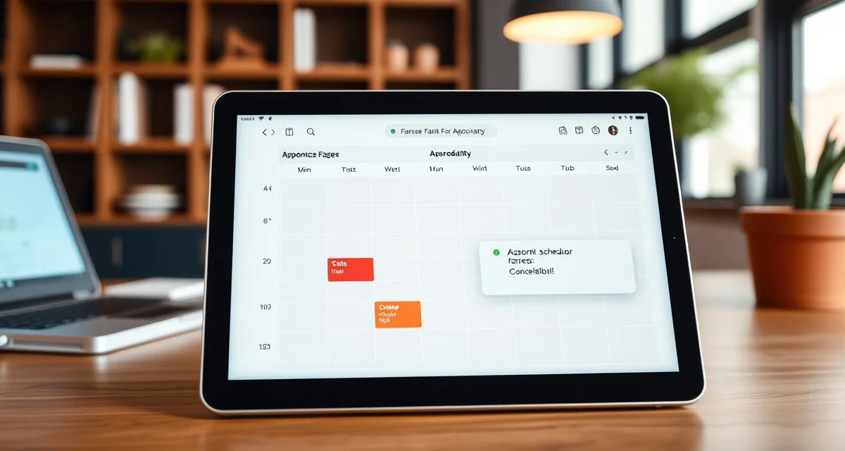 FarrierIQ appointment cancellation recovery system Farrier scheduling software showing cancelled appointment management with recovery plan strategy on tablet screen.