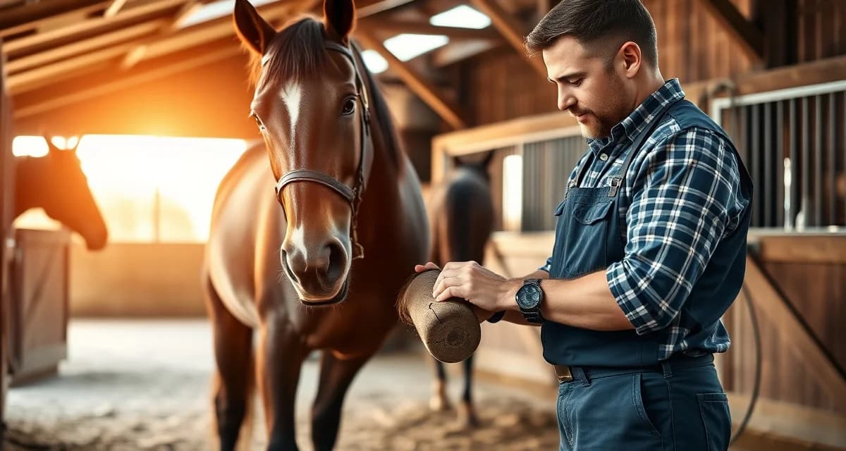 Farrier Professional Service and Client Relationship Professional farrier demonstrating quality hoof care to build client trust and retention through reliable service.