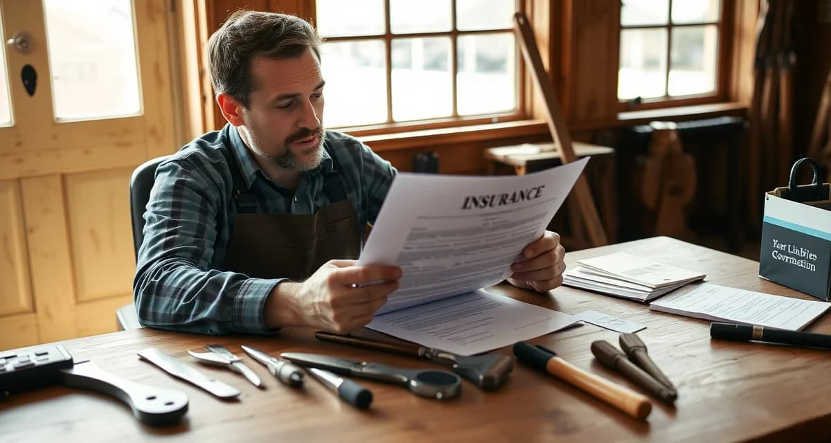 Essential farrier business insurance protection overview Farrier insurance guide showing professional liability coverage documents and equine hoof care protection planning materials