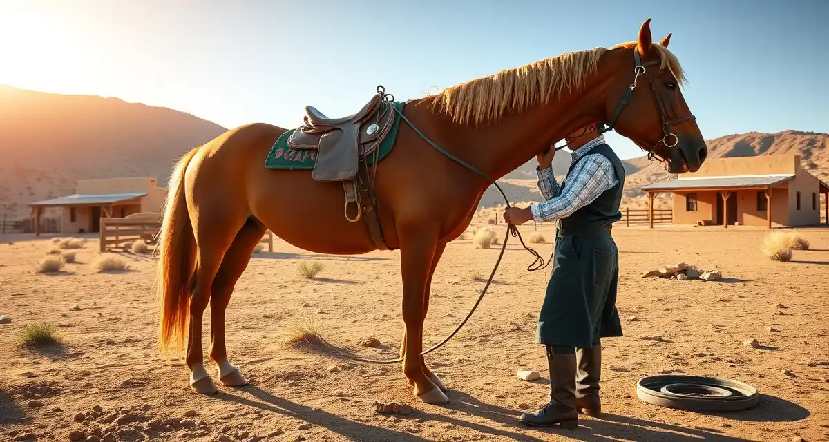 New Mexico Farrier Pricing Guide Professional farrier trimming and shoeing horse hooves in New Mexico, showing regional farrier pricing and hoof care expertise