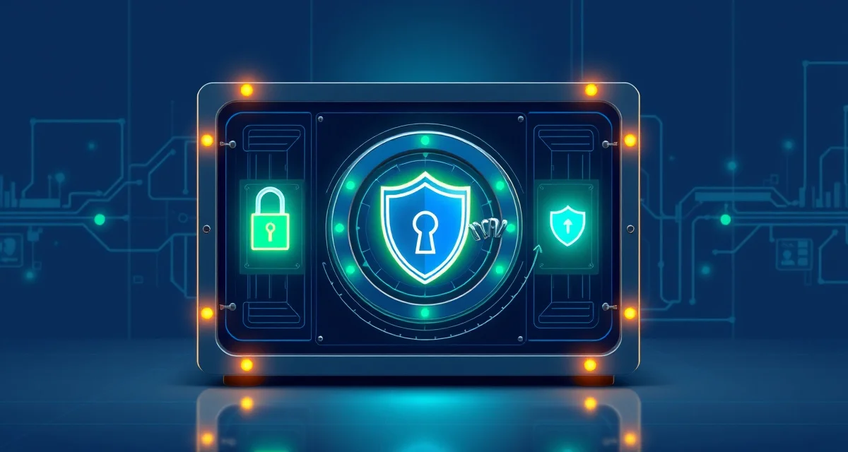 Farrier business data security and protection Digital security concept showing encrypted data protection for farrier software and equine business records