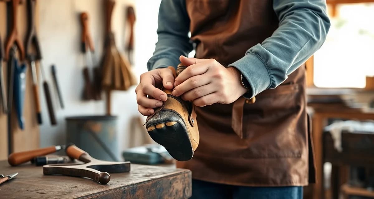 Expert farrier at work in California Professional farrier trimming and shaping a horse's hoof with specialized tools in California.