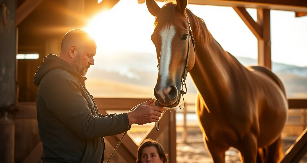 Expert farrier providing hoof care services in Colorado Professional farrier trimming and shoeing a horse's hoof in Colorado mountain community with scenic peaks in background