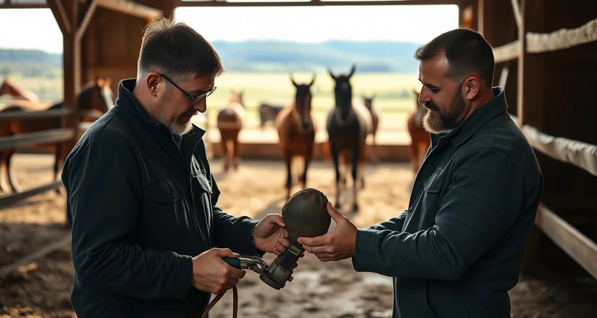 Professional farrier hoof care management in Memphis metro region Farrier providing hoof care to horse in Memphis TN barn, serving tri-state farrier scheduling needs across Tennessee, Mississippi and Arkansas.