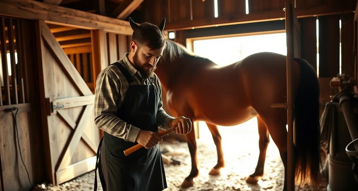 FarrierIQ scheduling tool for Pennsylvania farriers Professional farrier using scheduling software to manage hoof care for Pennsylvania draft horses in Lancaster County